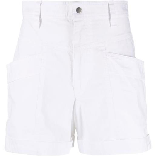 MARANT ÉTOILE shorts a vita alta - bianco