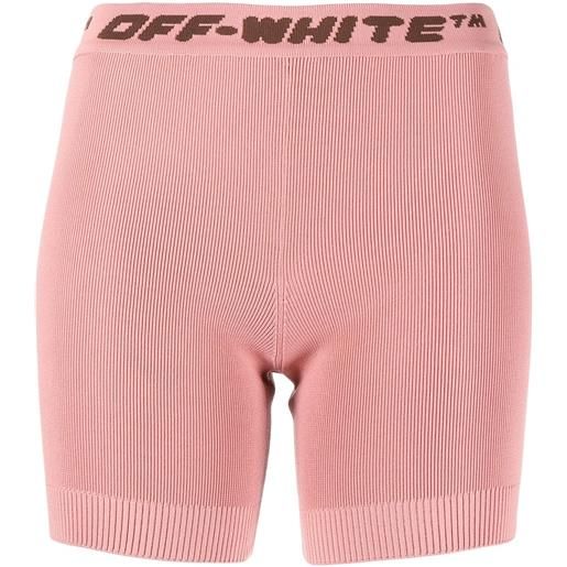 Off-White shorts con vita elasticizzata - rosa