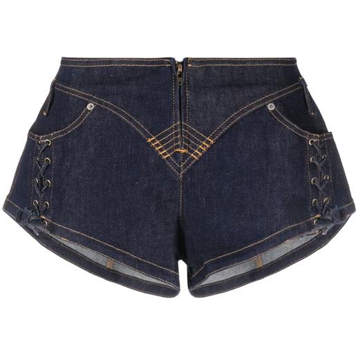 Jean Paul Gaultier shorts denim - blu