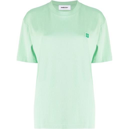 AMBUSH t-shirt con applicazione monogramma - verde
