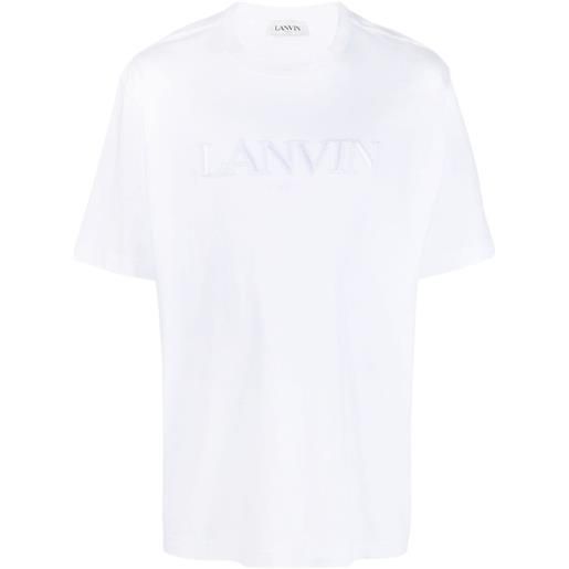 Lanvin t-shirt con applicazione logo - bianco