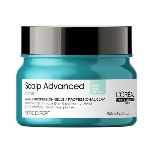 L'Oréal Professionnel l'oreal professionnel serie expert scalp advanced anti-oiliness 2-in-1 deep purifier clay 250 ml novita' 2023 - argilla purifica