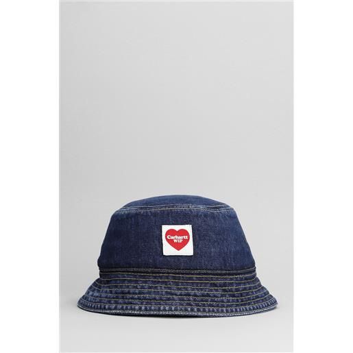 Carhartt Wip cappello in denim blu
