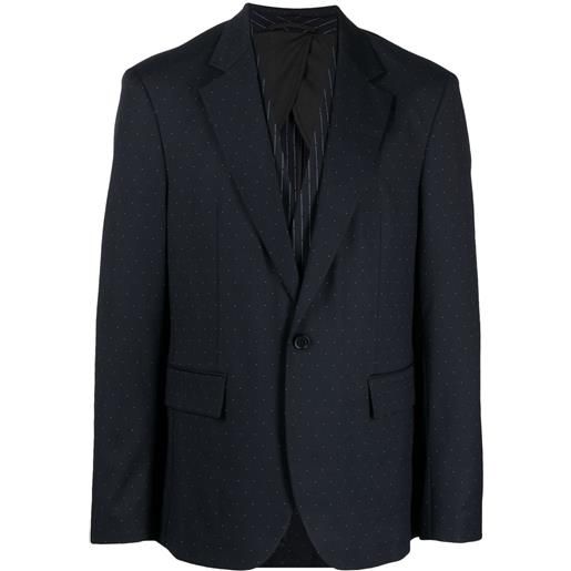 Karl Lagerfeld blazer monopetto a pois - blu