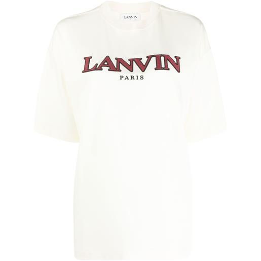 Lanvin t-shirt con ricamo - toni neutri