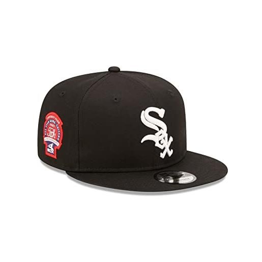New Era chicago white sox mlb 50th anniversary sidepatch 9fifty snapback cap black - s-m (6 3/8-7 1/4)