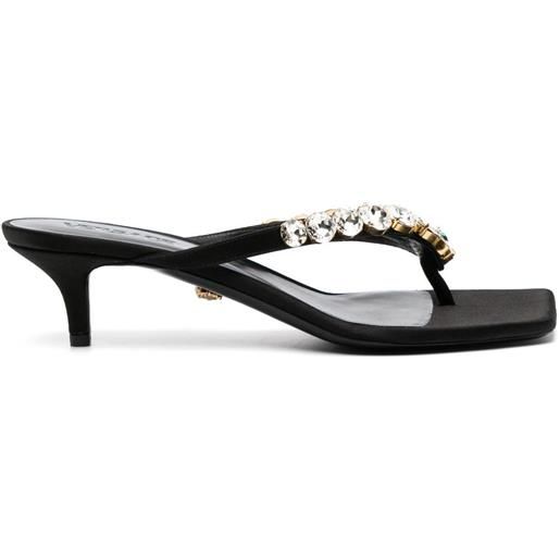 Versace sandali con decorazione - nero