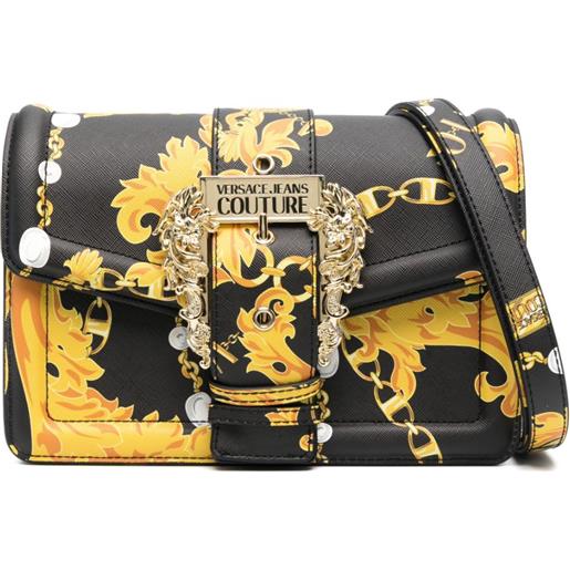 Versace Jeans Couture borsa a tracolla con stampa barocca - nero