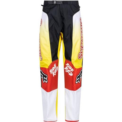 Supreme pantaloni da moto fox racing Supreme x honda - rosso