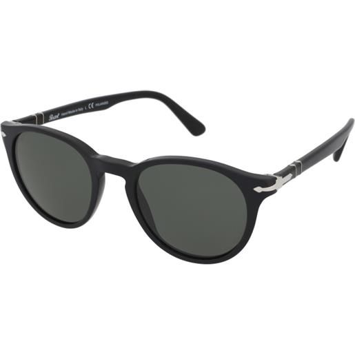 Persol po3152s 901458 | occhiali da sole graduati o non graduati | prova online | unisex | plastica | panthos | nero | adrialenti