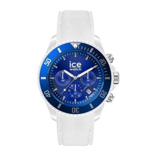 Ice-watch - ice chrono white blue - orologio bianco da uomocon cinturino in silicone - chrono - 020624 (large)