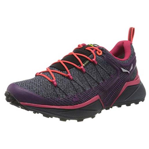 SALEWA ws dropline gore-tex, scarpe da trail running donna, ombre blue/virtual pink, 38.5 eu