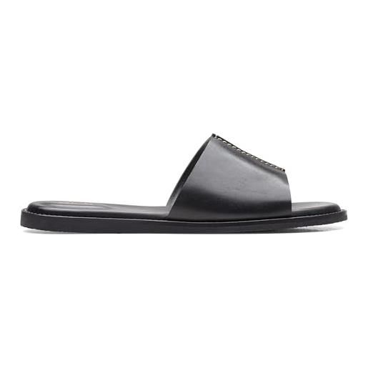 Clarks karsea mule, slide sandal donna, nero (black leather), 37 eu