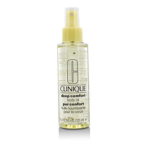 Clinique deep comfort body oil, 125 ml - olio corpo e capelli per un'idratazione intensa