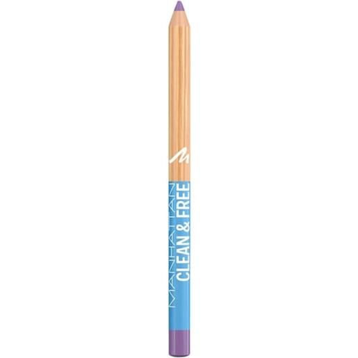 Manhattan make-up occhi clean + free eyeliner pencil 003 grape