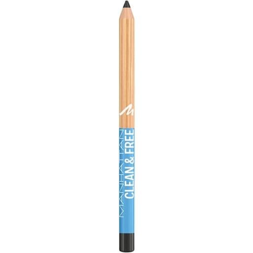 Manhattan make-up occhi clean + free eyeliner pencil 001 pitch black
