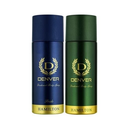Denver denver hamilton and pride deo combo (pack of 2) deodorant spray - for men(150 ml)(ship from india)