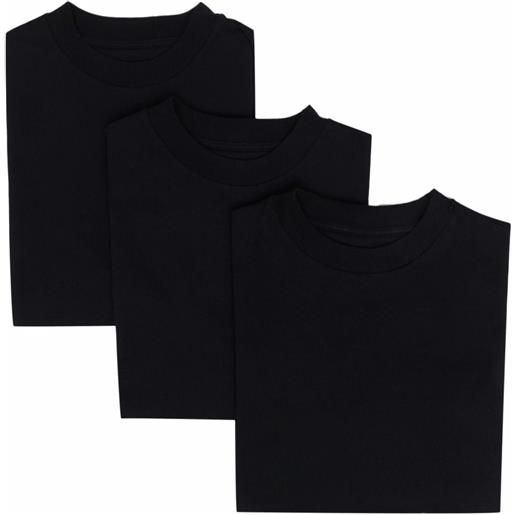 Jil Sander set di 3 t-shirt - nero