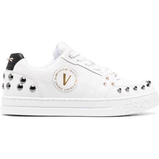 Versace Jeans Couture sneakers con borchie - bianco