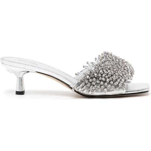 Michael Kors sandali amal con decorazione di cristalli 50mm - argento