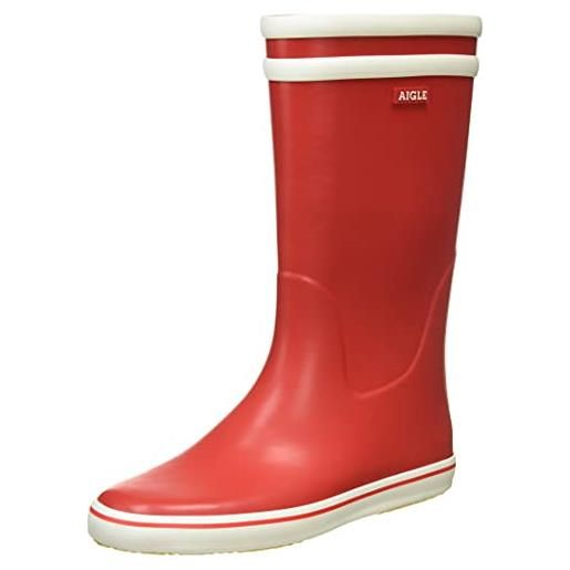 Aigle malouine bt, stivali di gomma, donna, rosso (rouge/blanc), 39 eu