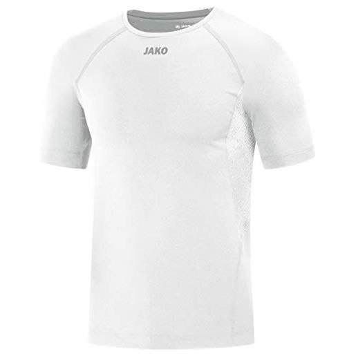 JAKO compression 2.0 - maglietta da uomo, uomo, maglietta compression 2.0, 6151, bianco, m