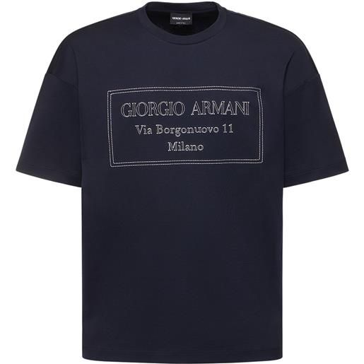 GIORGIO ARMANI t-shirt in jersey con logo