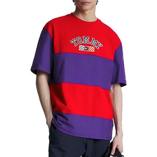 TOMMY JEANS archive colour-blocked oversized fit t-shirt
