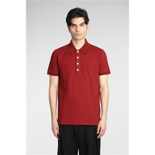 Balmain polo in cotone bordeaux