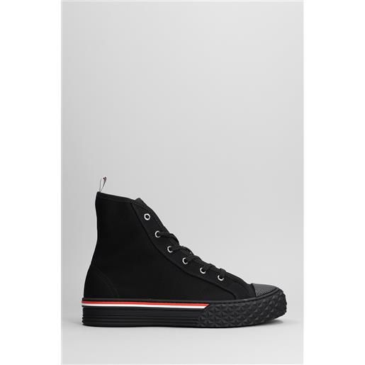 Thom Browne sneakers in cotone nero