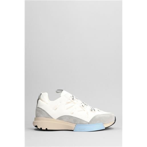 Oamc sneakers trail runner in camoscio bianco