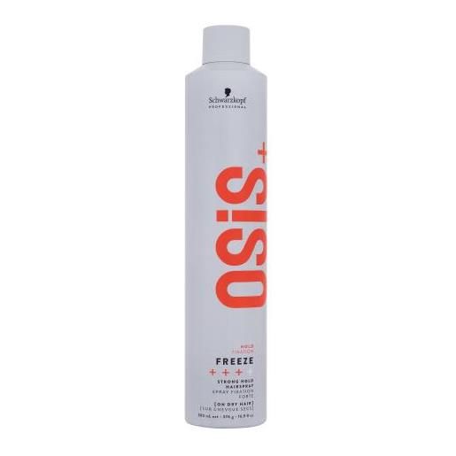 Schwarzkopf Professional osis+ freeze strong hold hairspray lacca per capelli ad asciugatura rapida con fissaggio forte 500 ml per donna
