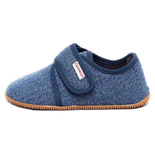 Giesswein senscheid, pantofole piatte, unisex - bambini e ragazzi, blu jeans 527, 34 eu