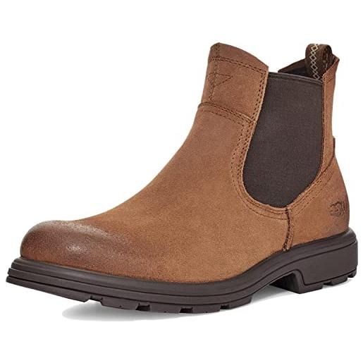 UGG biltmore mid boot plain toe, uomo, black leather, 44 eu