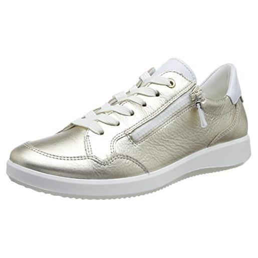 ARA roma, scarpe da ginnastica donna, bianco platino, 43 eu larga