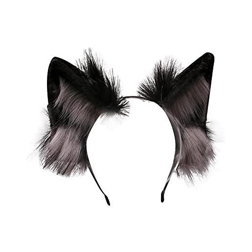 LICHENGTAI orecchie gatto cerchietti per capelli mollette per capelli vestito operato fermaglio per capelli cerchietto per capelli accessori per capelli per donne ragazze decorazione quotidiana e festa