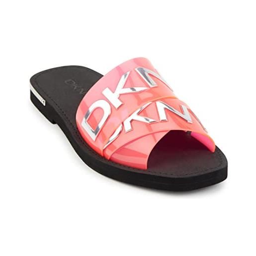 DKNY, sandali bassi donna, logo laser rosa idalie, 37 eu