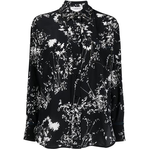 Victoria Beckham camicia a fiori - nero