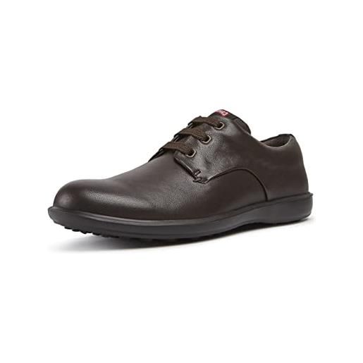 Camper atom, scarpe stringate derby uomo, marrone (dark brown 200), 42 eu