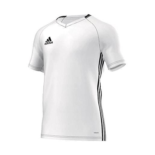adidas con16 trg jsy, maglietta unisex-adulto, bianco (bianco/nero), m