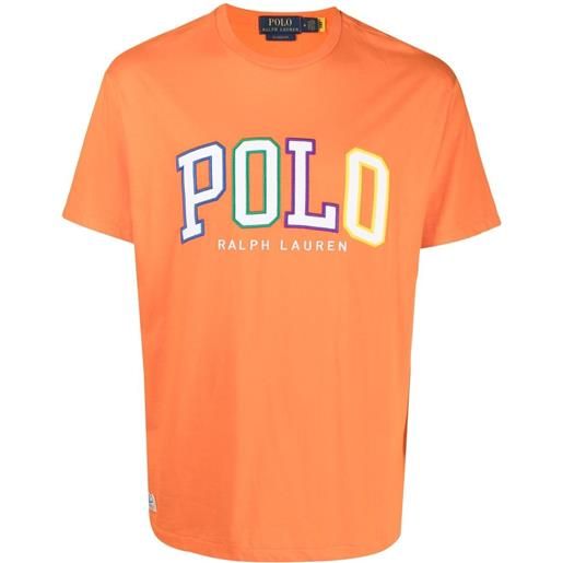 Polo Ralph Lauren t-shirt con applicazione - arancione