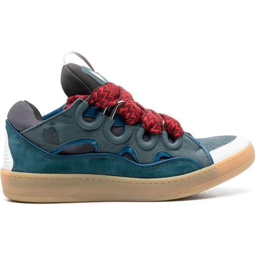 Lanvin sneakers con applicazione - blu