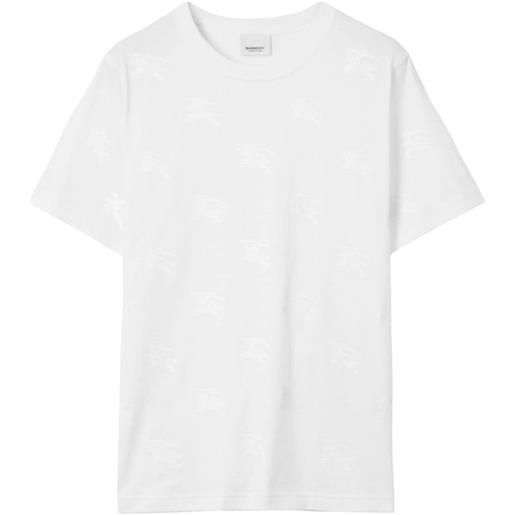 Burberry t-shirt con stampa ekd - bianco
