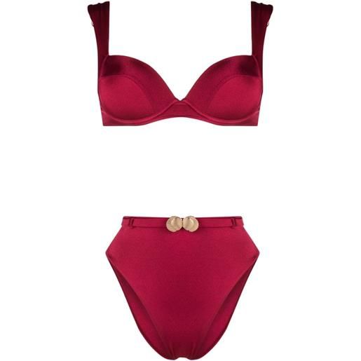 Noire Swimwear bikini con ciondolo - rosa