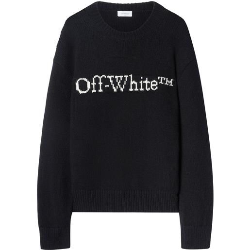 Off-White maglione con logo - nero