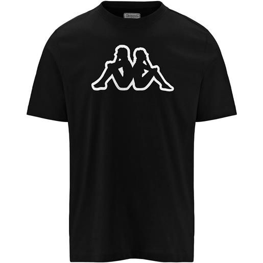 Kappa t-shirt girocollo con logo Kappa sul petto