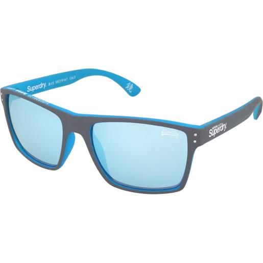 Superdry sds kobe 105 | occhiali da sole graduati o non graduati | prova online | unisex | plastica | quadrati | grigio | adrialenti