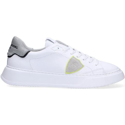 Philippe model sneakers temple bianco argento