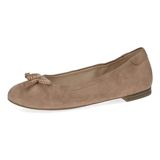 CAPRICE 9-9-22112-20, ballerina donna, beige (desert suede), 42 eu