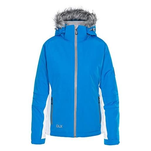 Trespass dlx sandrine - giacca da sci, impermeabile, antivento, donna, giacca da sci, fajksktr0002_vbbxxs, blu acceso. , xxs